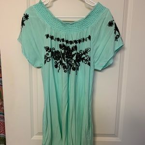 Mexican Style off the Shoulder Dress